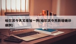 哈尔滨今天又增加一例(哈尔滨今天新增确诊病例)