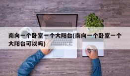 南向一个卧室一个大阳台(南向一个卧室一个大阳台可以吗)