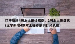辽宁新增4例本土确诊病例、2例本土无症状(辽宁新增4例本土确诊病例行动轨迹)