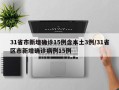 31省市新增确诊15例含本土3例/31省区市新增确诊病例15例