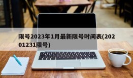 限号2023年1月最新限号时间表(20201231限号)