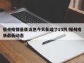 福州疫情最新消息今天新增了15例/福州疫情最新动态