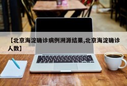 【北京海淀确诊病例溯源结果,北京海淀确诊人数】